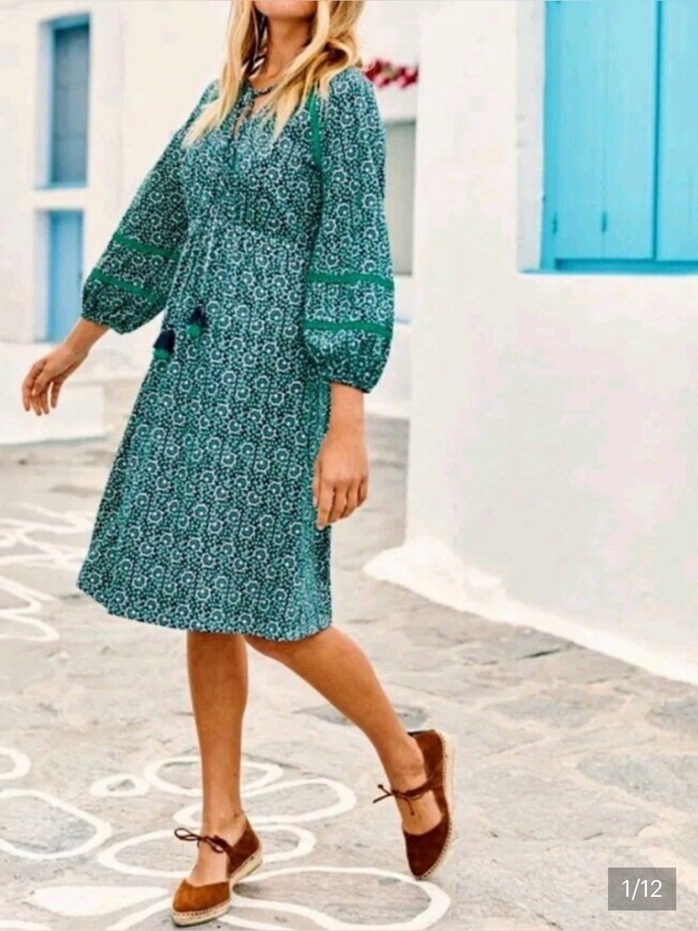 Boden Heidi Printed Boho Dress